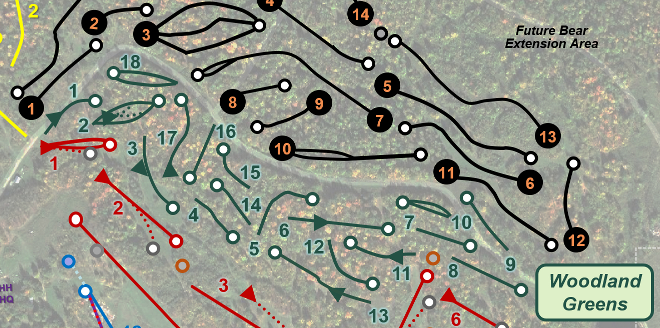 Woodland Greens Course Highbridge Hills Disc Golf Megaplex "Mountain